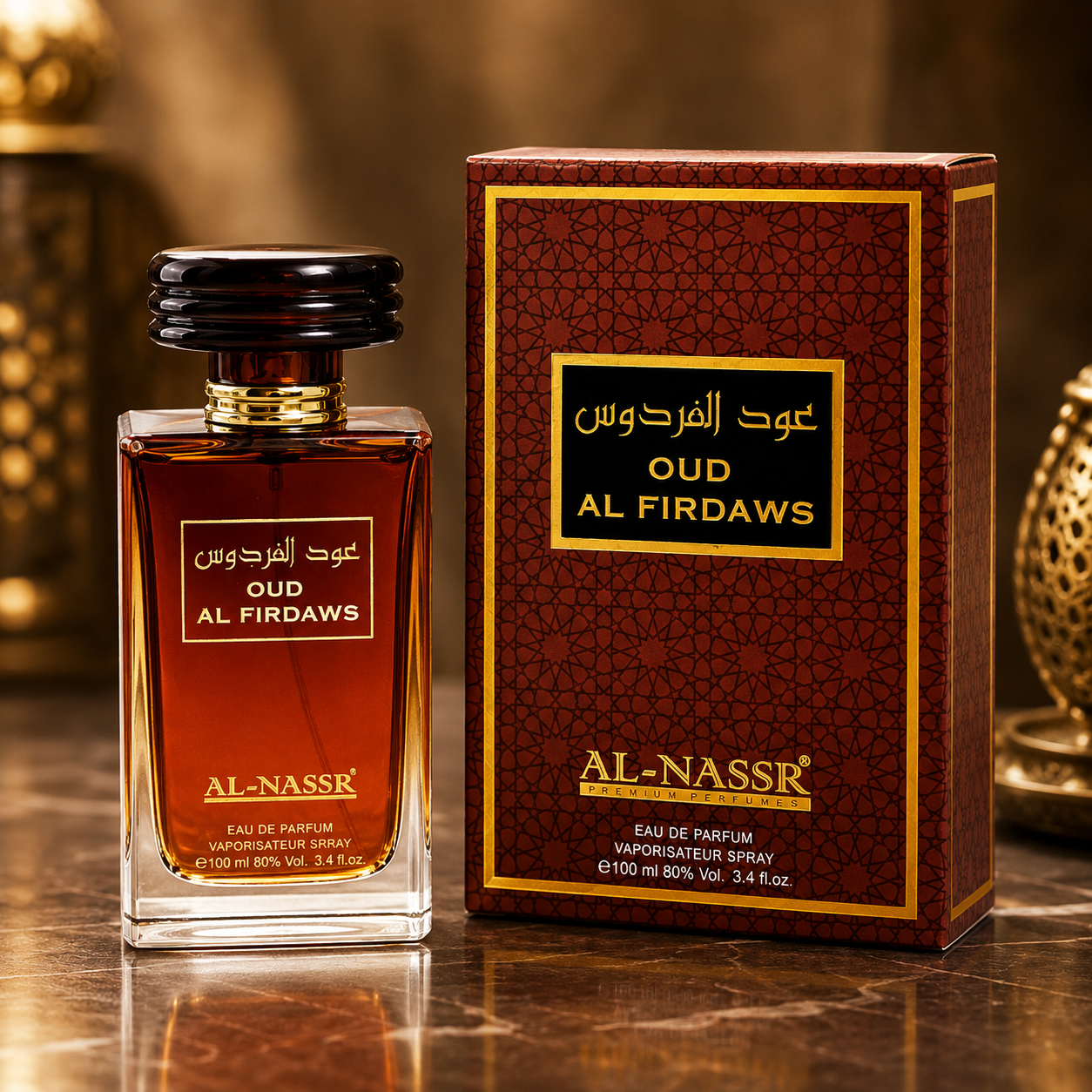 Parfum Oud Al Firdaws Al Nassr eau de parfum avec boîte
