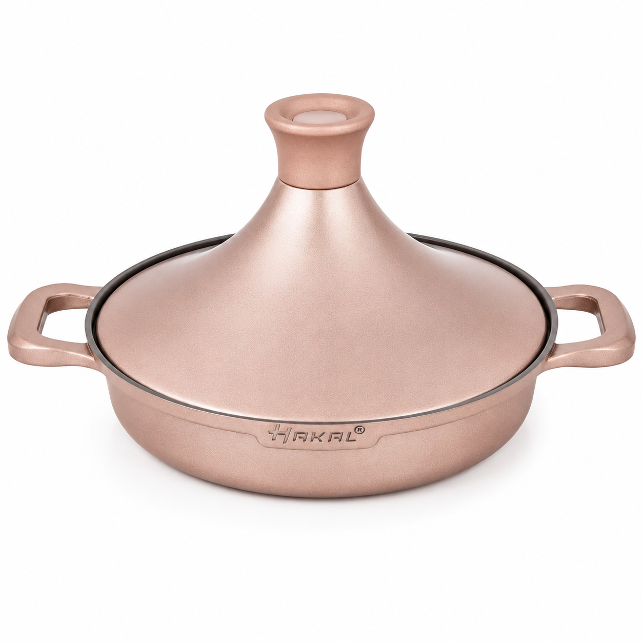 Tajine Saffron 30 cm rose non stick avec couvercle conique