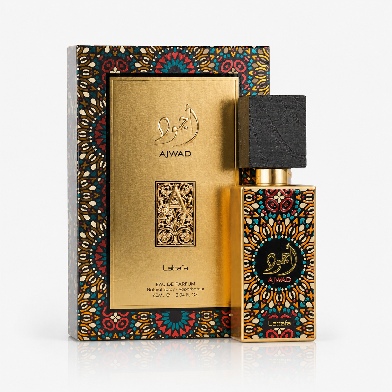 Parfum Ajwad Lattafa eau de parfum avec boîte dorée