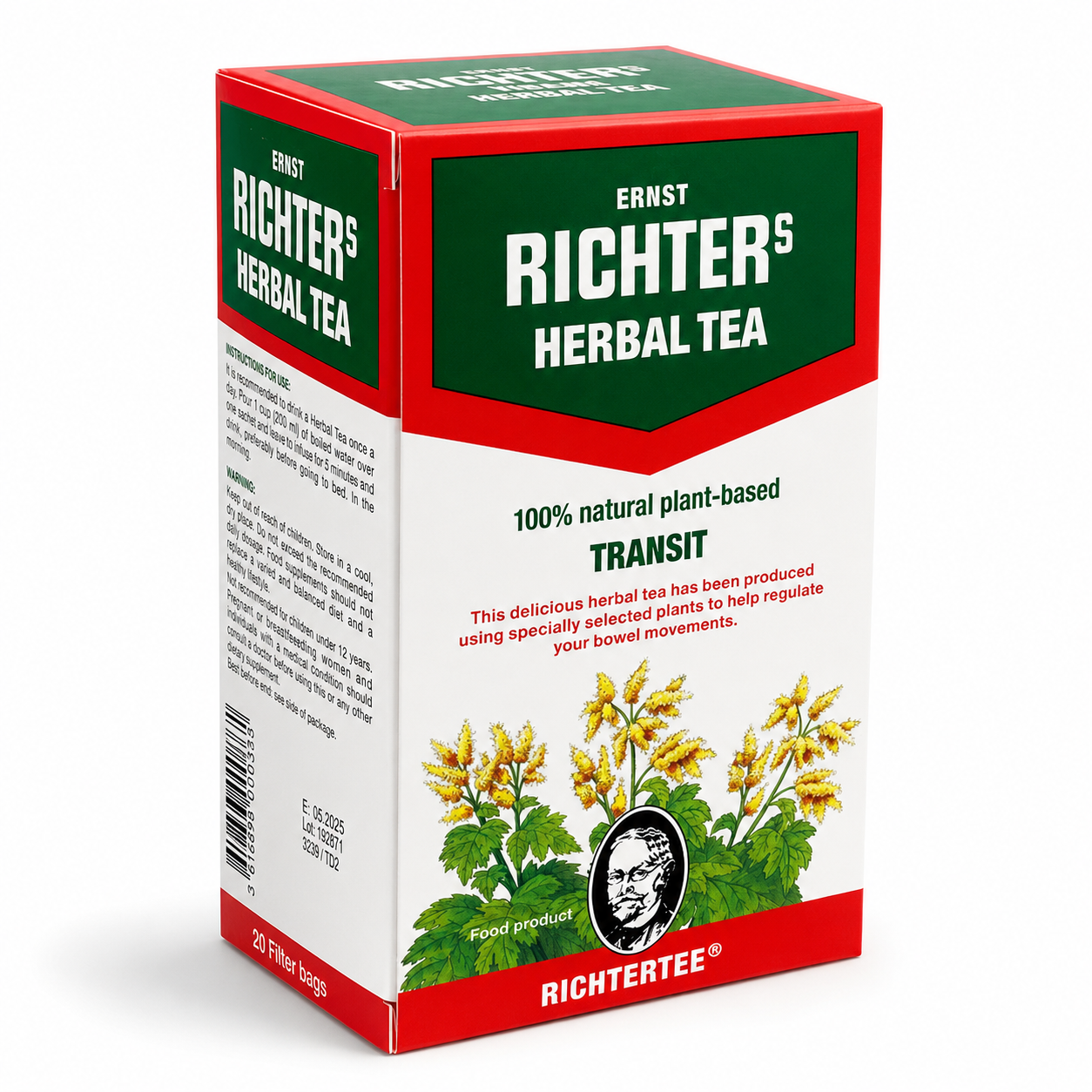 Richter’s Herbal Tea Transit boîte de tisane aux plantes