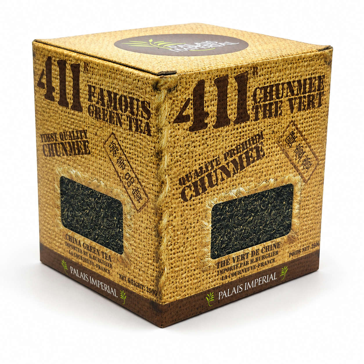 Thé vert de Chine Chun Mee 411 en boîte de 250g