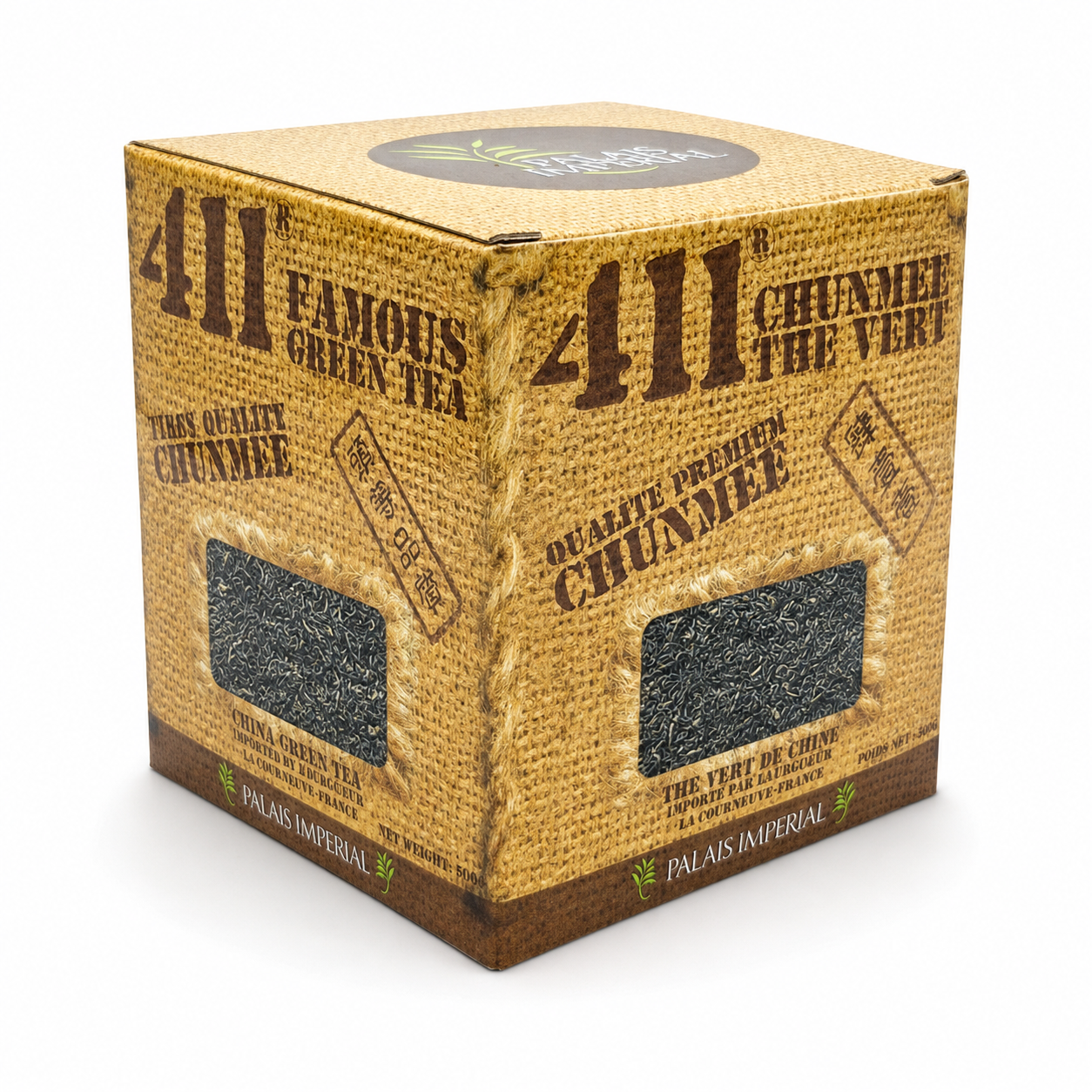 Thé vert de Chine Chun Mee 411 en boîte de 500g