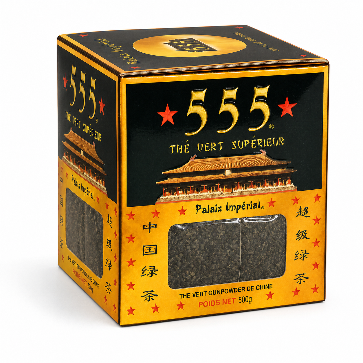 Thé vert supérieur 555 en boîte de 500g