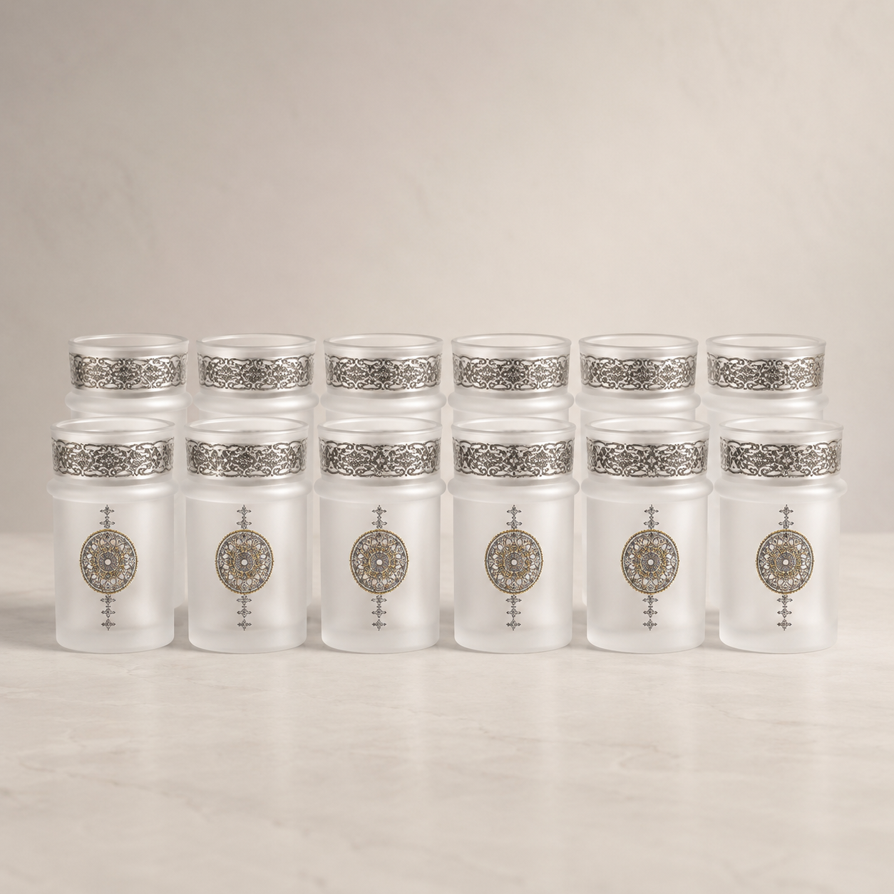 Verres à thé oriental argent 12 pièces